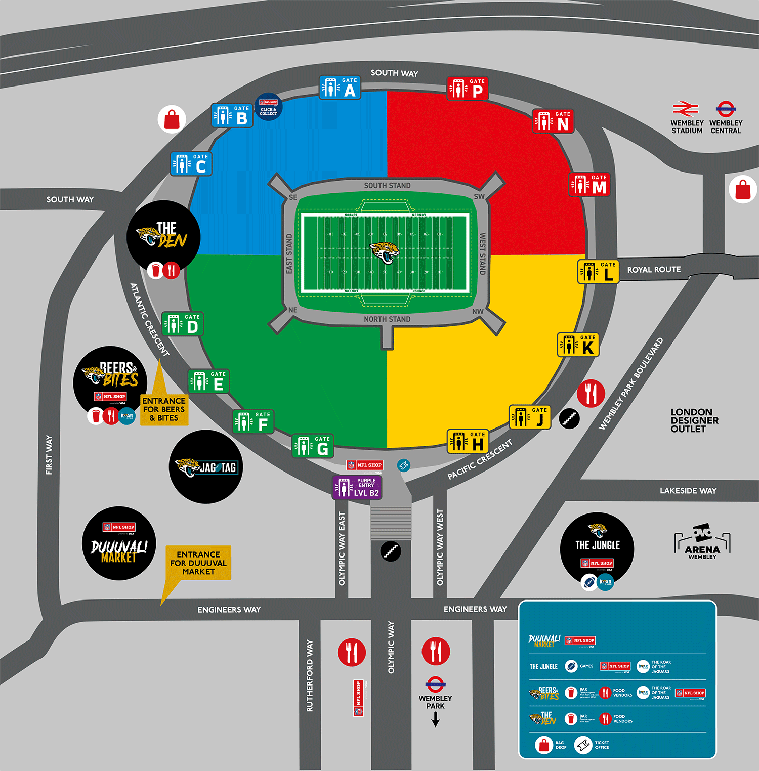 Game Day Fan Zone Map